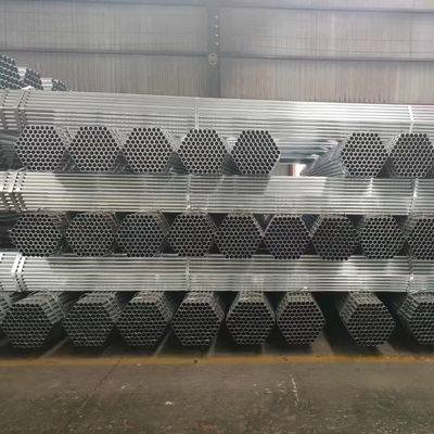 MS ERW Hollow Steel Pipe Hot Dip Galvanized Steel Pipe ASTM A106 A36 A53 1.0033 BS 1387